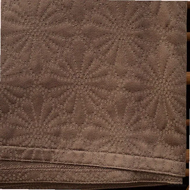 Peacock Alley $399 USA MADE VTG NOS NWT QUEEN COVERLET “LUCKY STAR” Chocolate