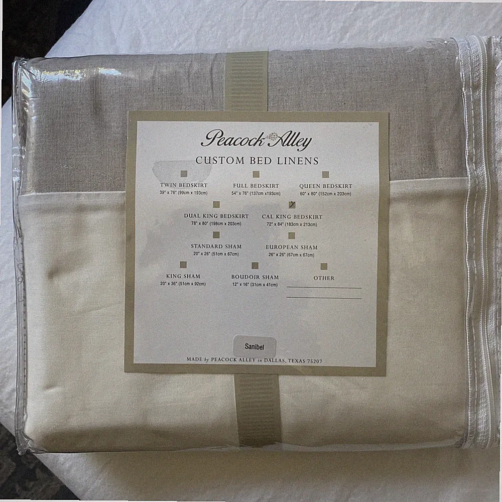 Peacock Alley Cal King Bed Skirt, NEW, 72 x 84