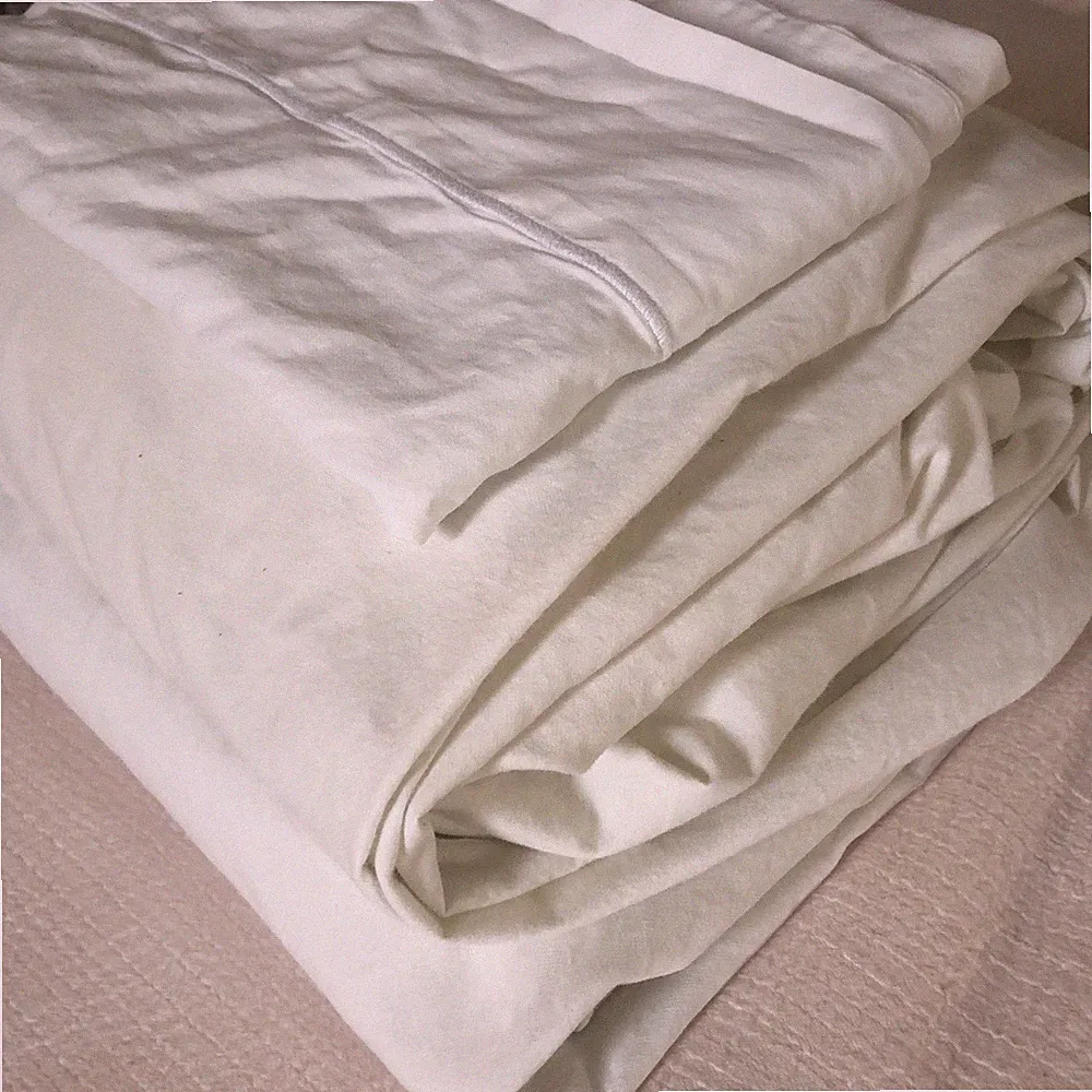 Peacock Alley King Flat Fitted Sheets White Egyptian Cotton Portugal ￼105”x 109”