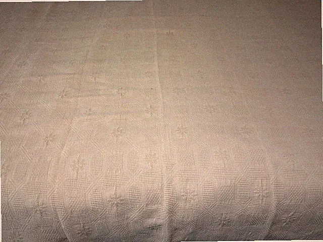 Peacock Alley Matelasse Coverlet KING 100% Cotton Bedspread Blanket
