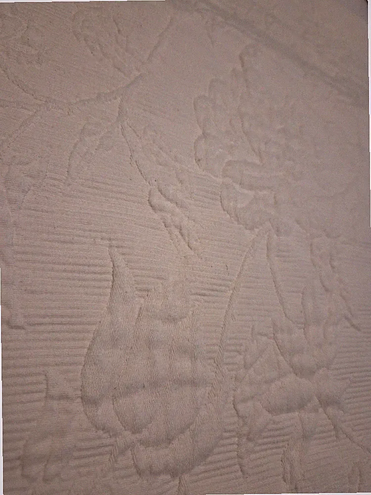 Peacock Alley Matelasse Queen/King Ivory/Off White/107x96 Bedspread/Portugal