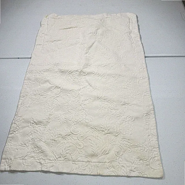 peacock alley pillowcase sham white matelasse floral 100% egyptian cotton modern
