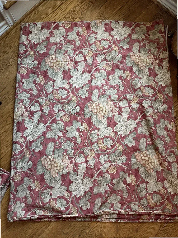 PEACOCK ALLEY Rust Sonoma Hydrangea King 98x85” Duvet Euro Shams Cotton USA