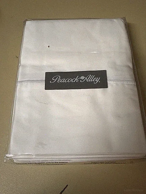 Peacock & Alley Soprano Pillow Cases Pair, STND, 20x30, White
