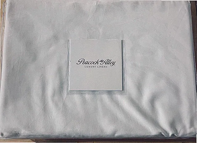 Peacock Alley Soprano Queen White Fitted Sheet 100% Cotton