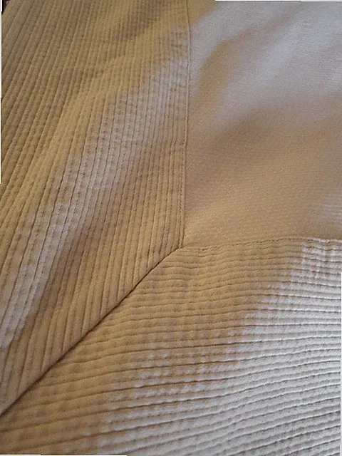 Peacock Alley Tan Beige Comforter Bedspread (96"x110") Cotton Portugal Cottage