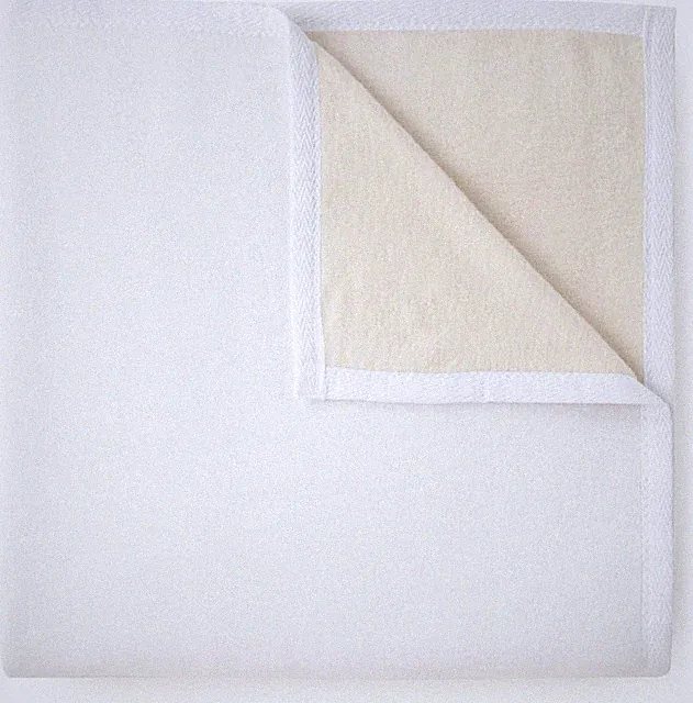 Reversible Luxury Cotton Blanket - Year-Round Comfort, Full/Queen, White